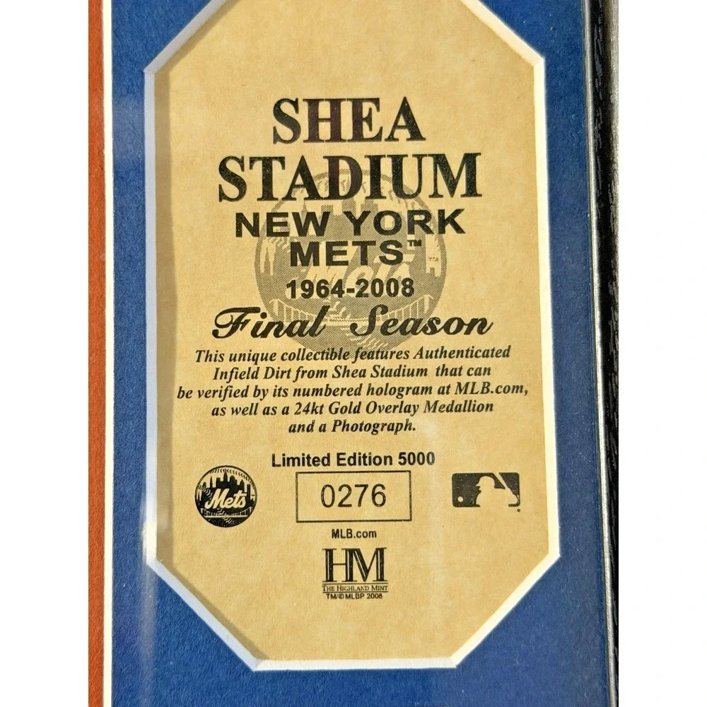 Mets Shea Stadium Final Season Framed Photo Highland Mint LE 257/5000 NY